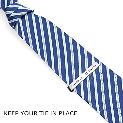 Groomsmen Tie Clips Set - Father of the Groom