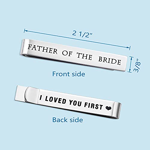 Bride's Gift: Stainless Steel Groomsmen Tie Clips