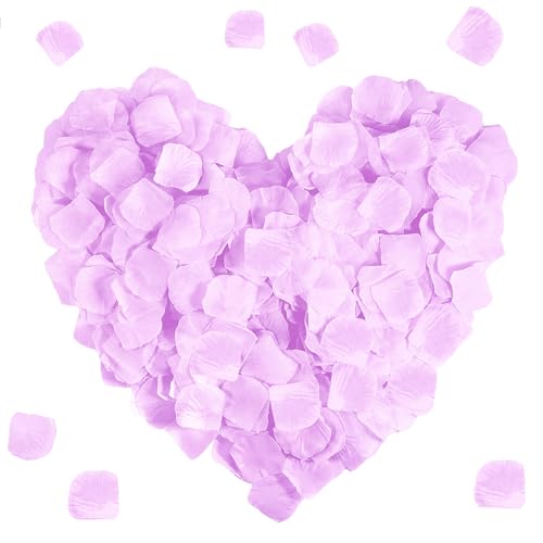 Artificial Lavender & Purple Rose Petals Wedding Decor - 1000pcs