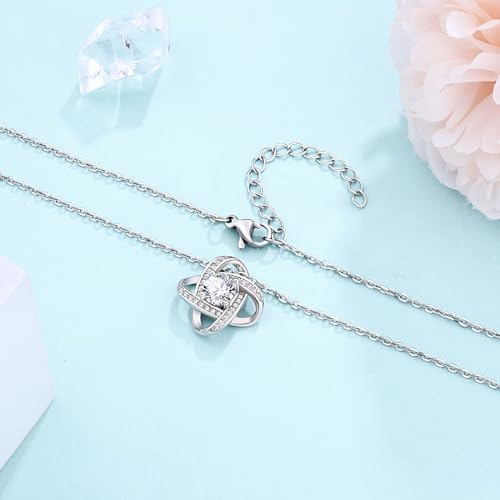 Love Knot Mother of the Groom Necklace Set
