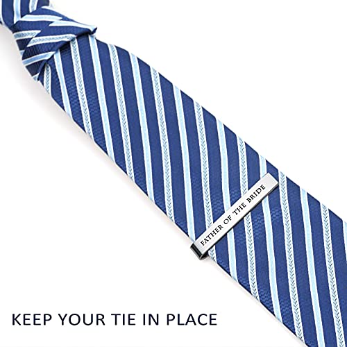 Bride's Gift: Stainless Steel Groomsmen Tie Clips