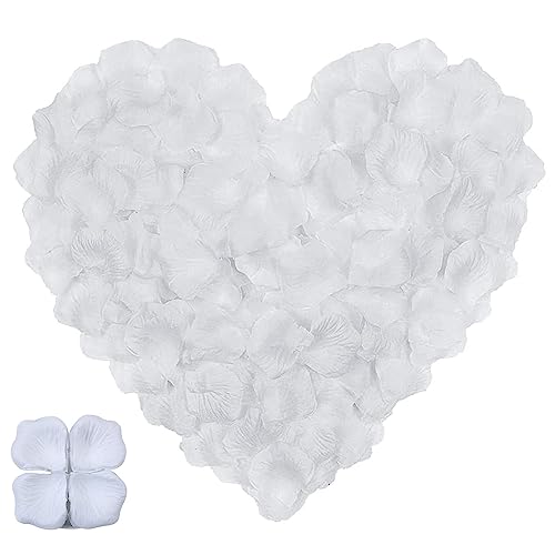 1000 White Rose Petals for Romantic Wedding Decor