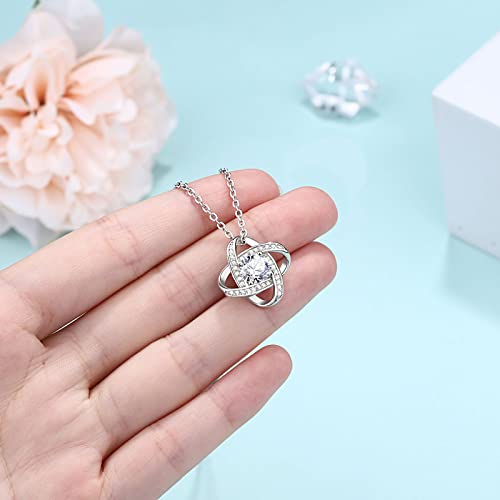 Love Knot Mother of the Groom Necklace Set