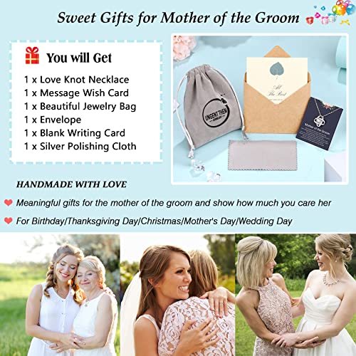 Love Knot Mother of the Groom Necklace Set