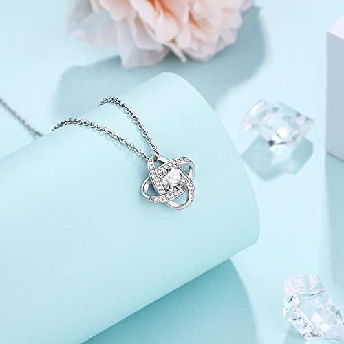 Love Knot Mother of the Groom Necklace Set