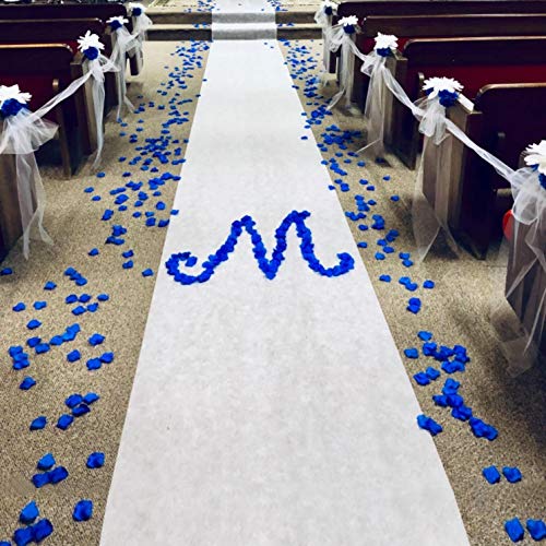 Sapphire Blue Silk Rose Petals Set for Weddings