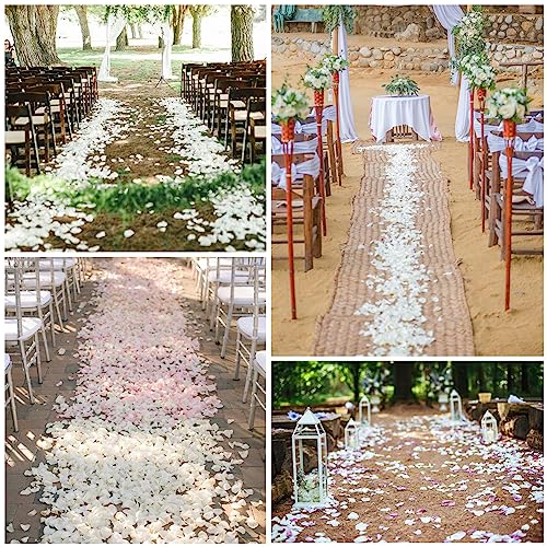 1000 White Rose Petals for Romantic Wedding Decor
