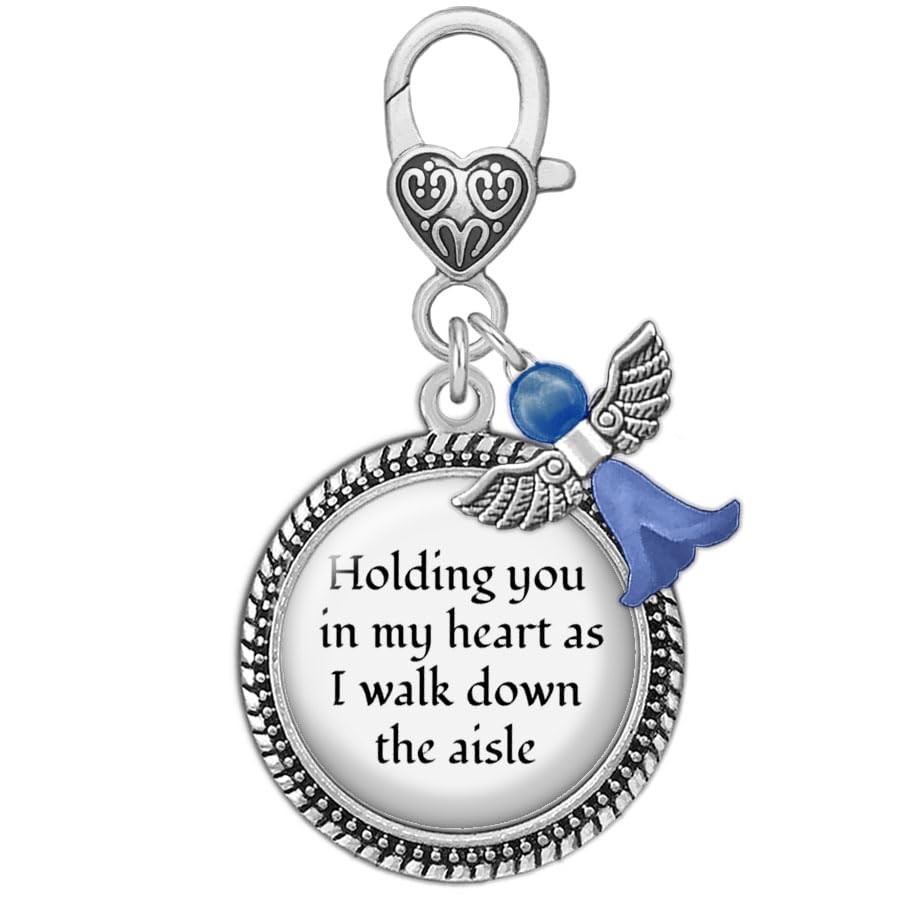 Blue Angel Bride Charm for Wedding Day Aisle Walk