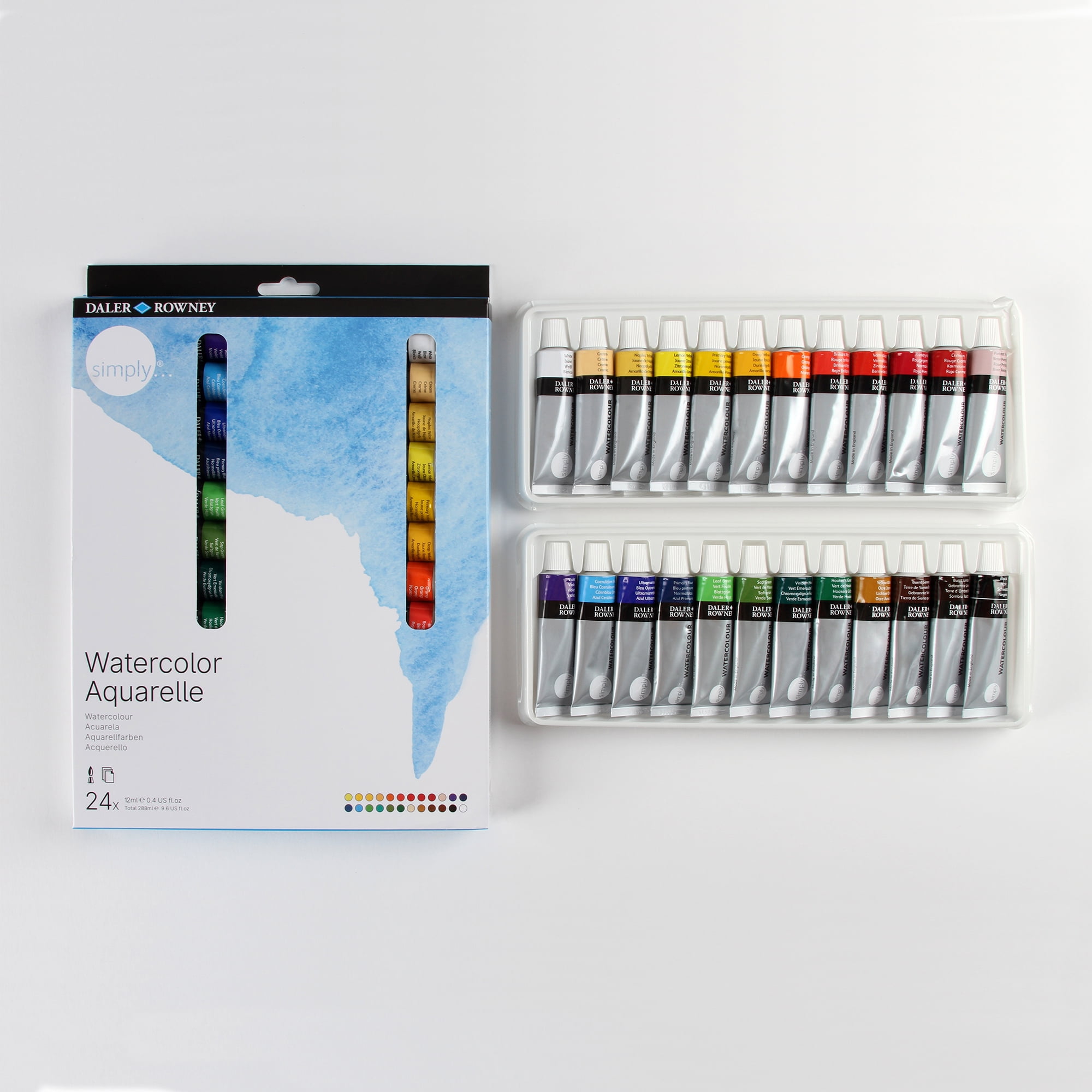 24 Piece Watercolor Paint Tube Set