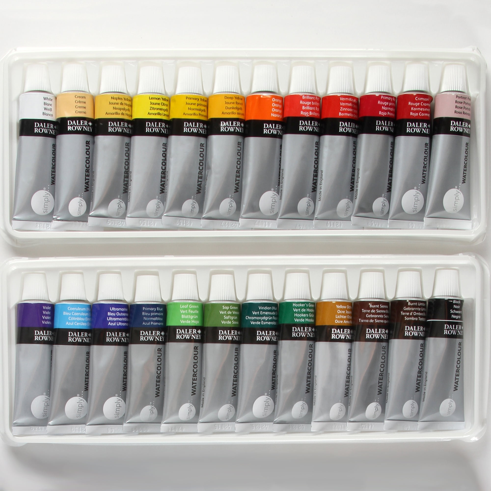 24 Piece Watercolor Paint Tube Set