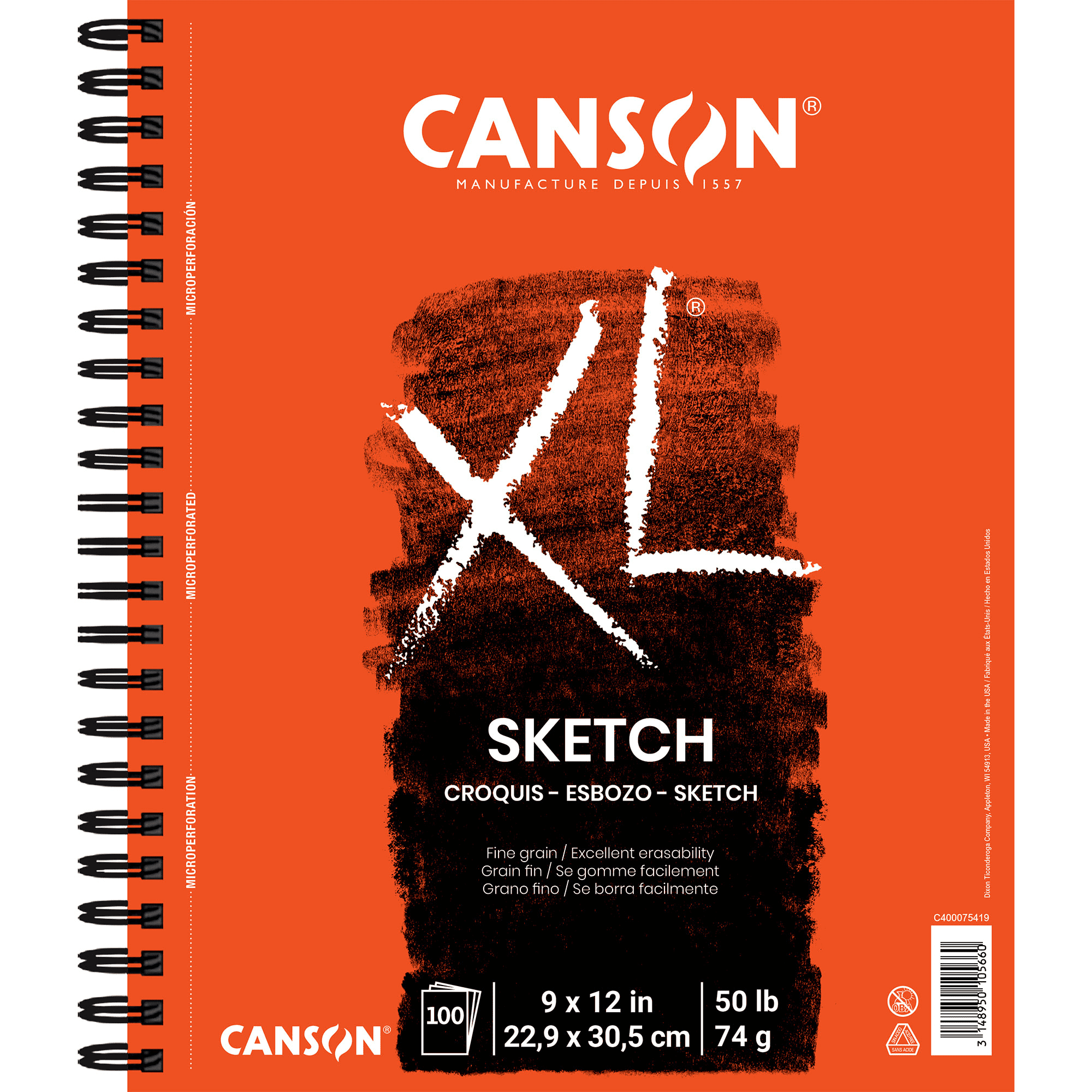 Canson XL Sketchbook, 100 sheets