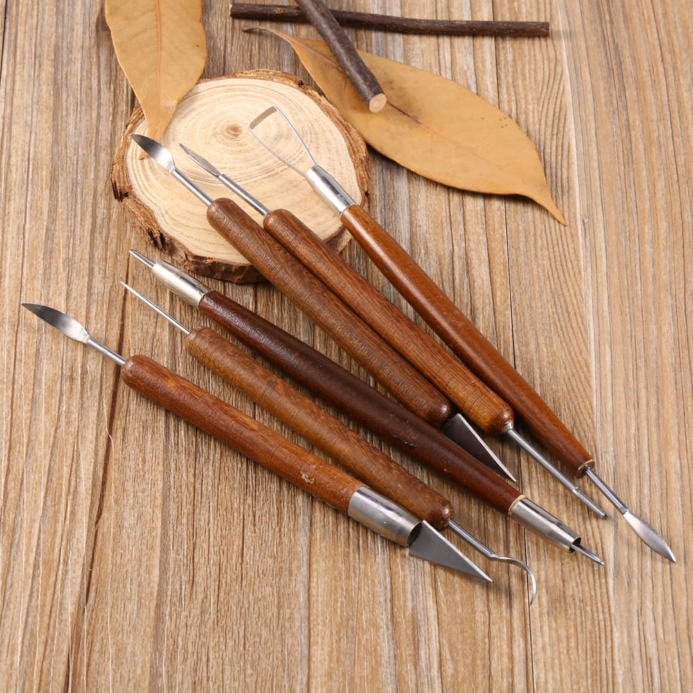 6-Piece Stainless Steel Carving Set for Clay and Polymer Modeling