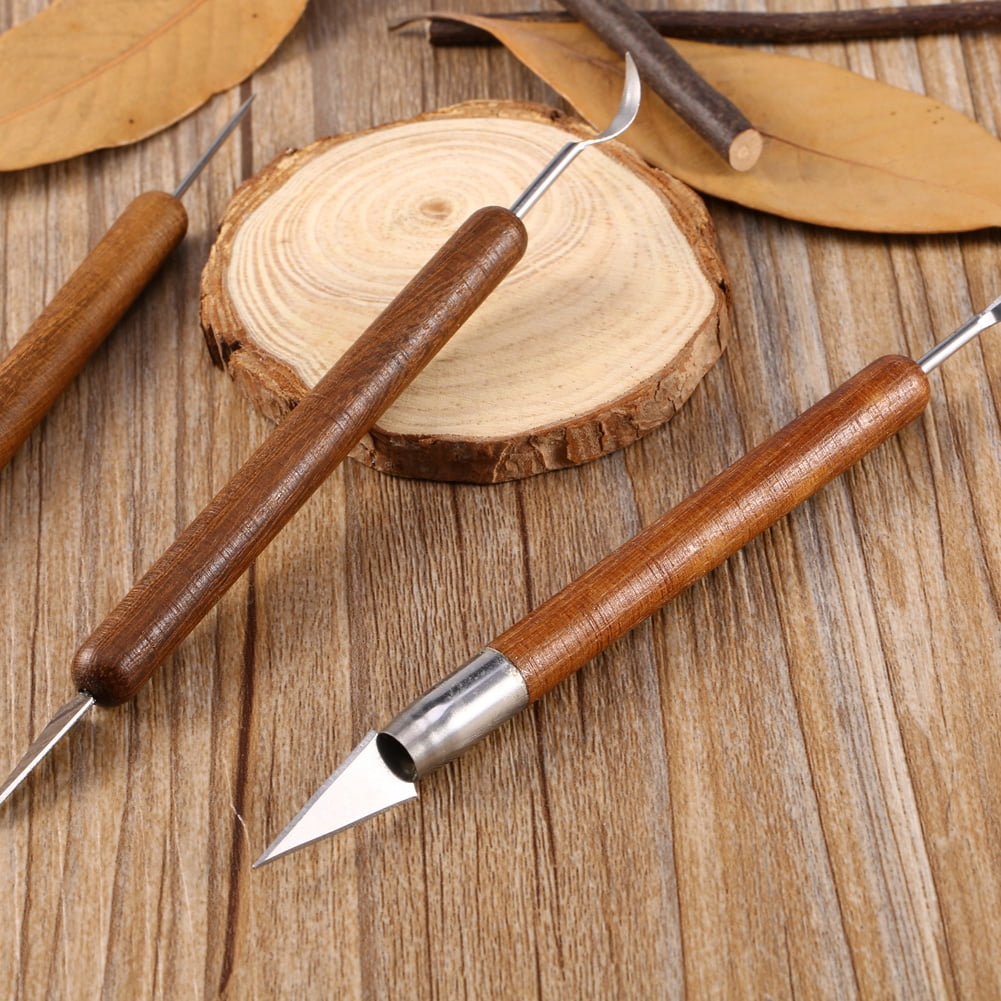 6-Piece Stainless Steel Carving Set for Clay and Polymer Modeling