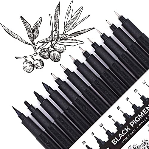 Yisan Black Pigment Liner Set