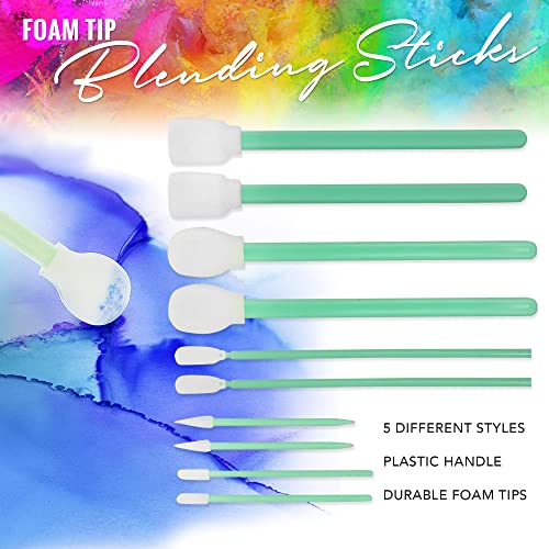 Pixiss Alcohol Ink Blending Tools Set of 10