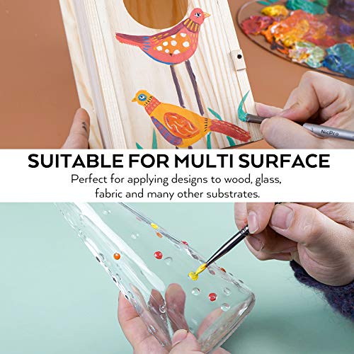 Nicpro Large 14-Color Acrylic Paint Set