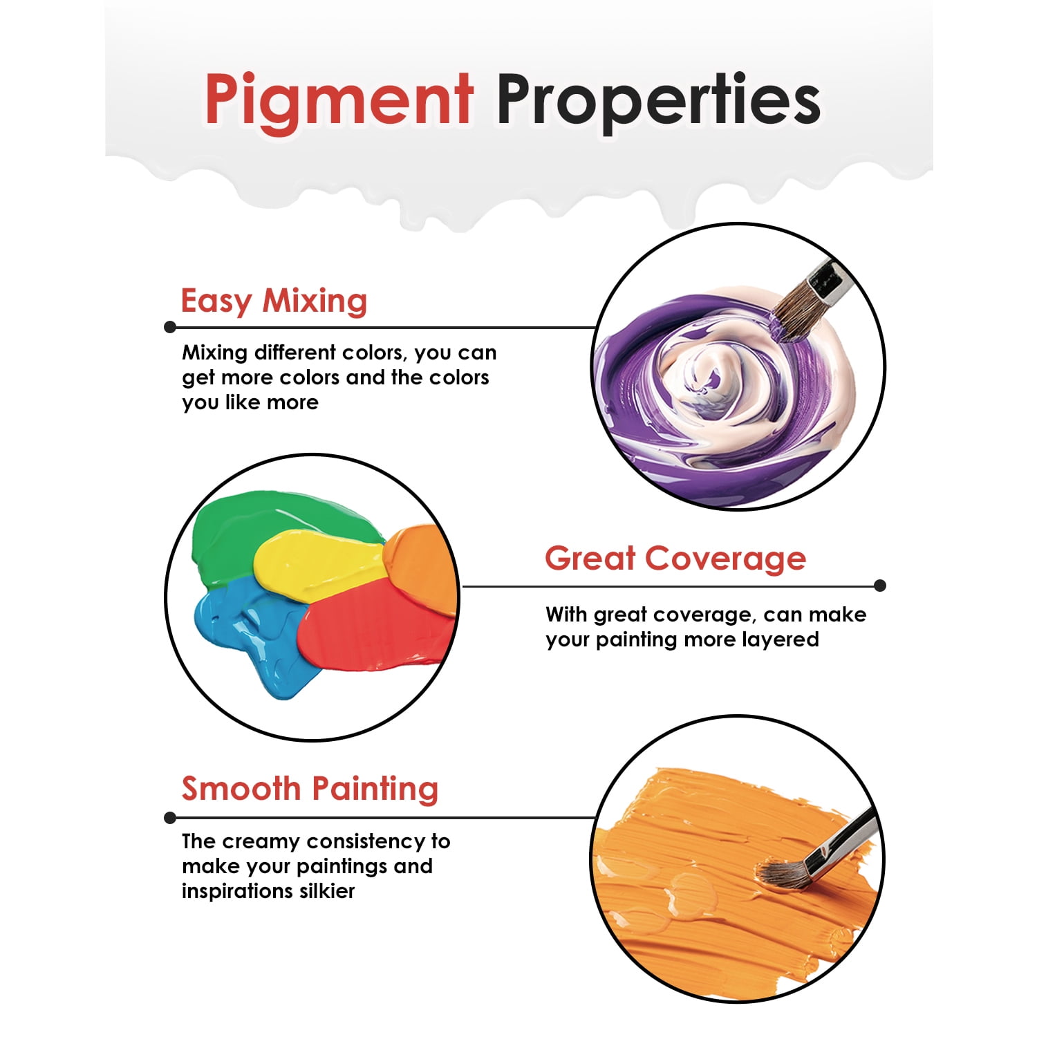 Fantastory 2 oz Acrylic Paint Set, 24 Pieces