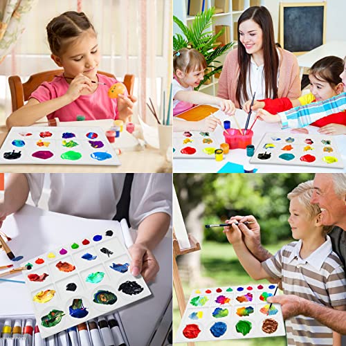 Large Watercolor Palette Tray, 20 Wells, White