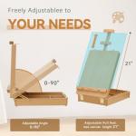 Wooden Tabletop Painting Easel for Artists