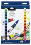 Royal & Langnickel 12 ml Acrylic Paint Set, 24 Colors