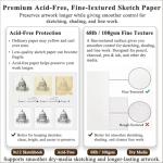 Top Spiral Bound Sketch Pad - 100 Sheets