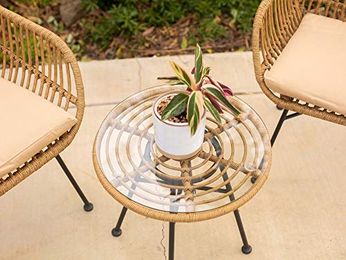 Barton Outdoor Bistro Chat Set with Cushions