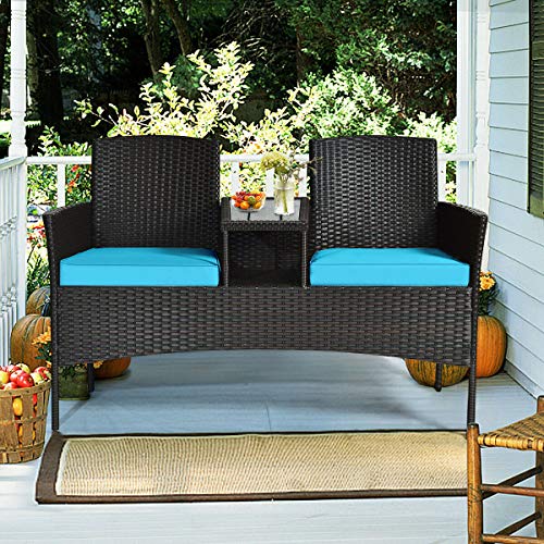 Rattan Furniture Set with Removable Cushions