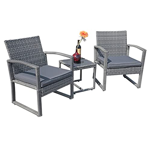 Outdoor Wicker Furniture Set - Grey