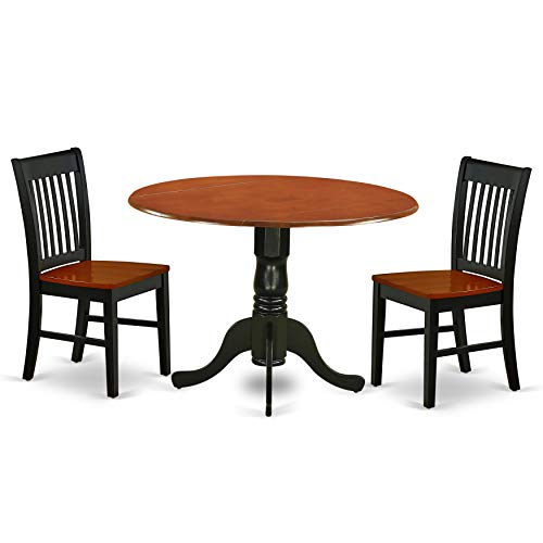 Pc Rounded Dining Set with Chairs