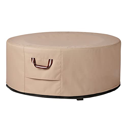 48 Inch Round Fire Pit Cover - Wheat