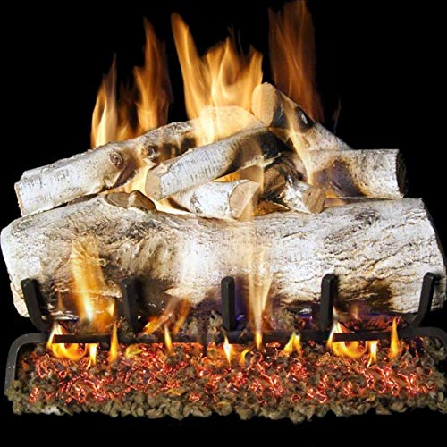 18" White Mountain Birch Gas Log & Burner Set