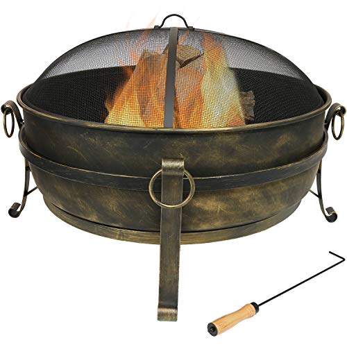 34-Inch Wood-Burning Fire Pit with Accessories