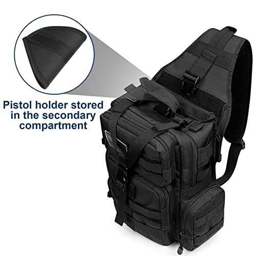 G4Free Tactical Sling Bag with Pistol Holster Concealed Carry