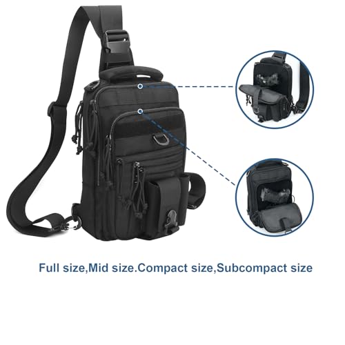 DegeTMVe Dual Pistol Holster Chest Bag Sling