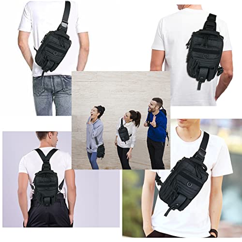 DegeTMVe Dual Pistol Holster Chest Bag Sling