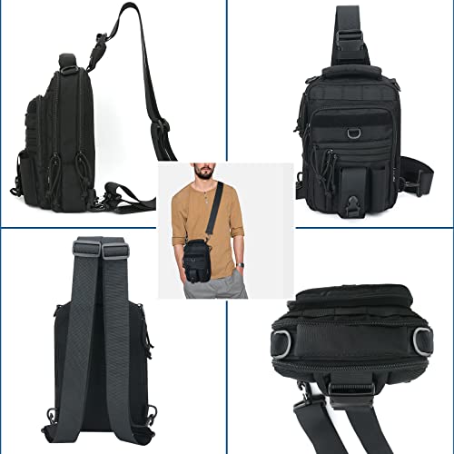 DegeTMVe Dual Pistol Holster Chest Bag Sling