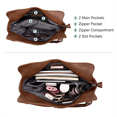 Women's Leather Concealed Carry Hobo Purse with Detachable Holster