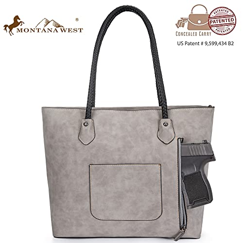 Montana West Top-handle Large Tote Concealed Carry Purse