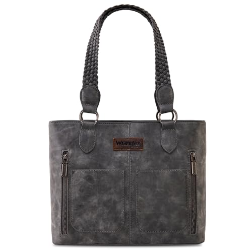 Women's Leather Concealed Carry Tote with Multi Pockets