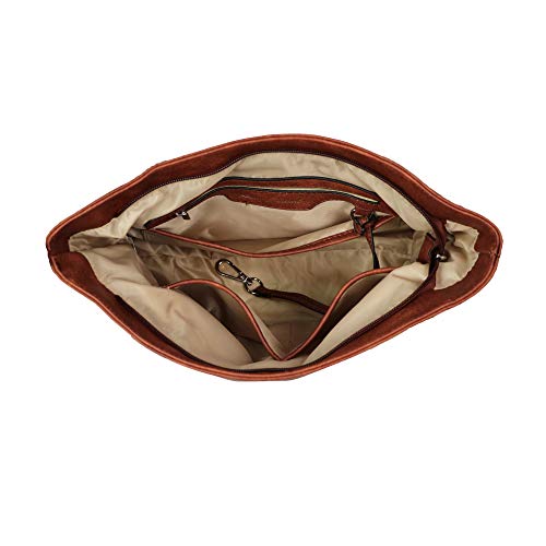 Ella Braided Concealed Weapon Tote in Mahogany