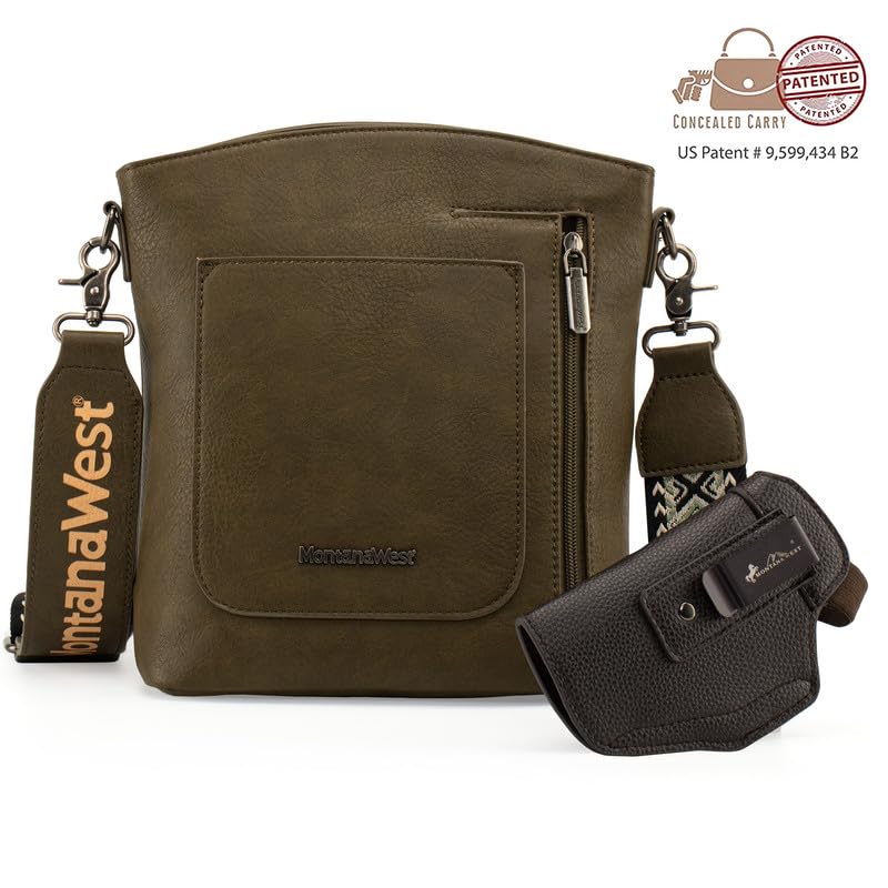 Montana West Crossbody Purse - Medium Size, Double Compartments