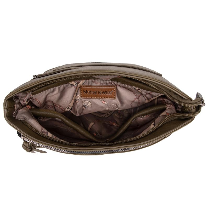 Montana West Crossbody Purse - Medium Size, Double Compartments