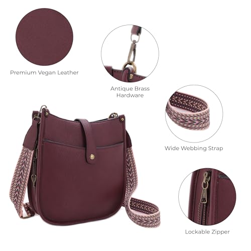 JESSIE & JAMES Chelsea Concealed Carry Crossbody - Wine