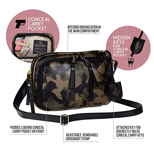 Girls with Guns Concealed Carry Camo Clutch Purse
