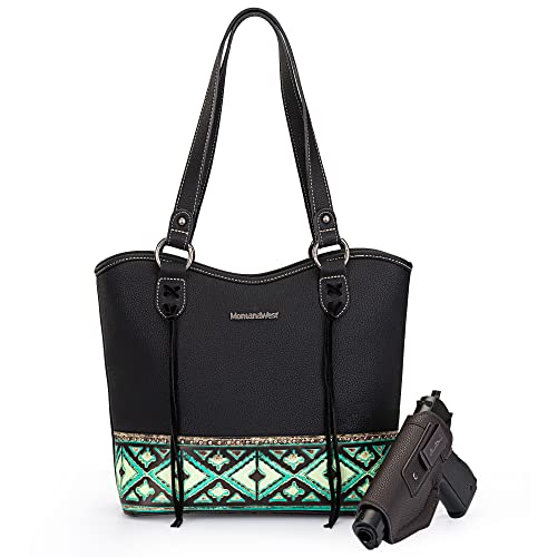 Montana West Leather Shoulder Bag with Detachable Holster