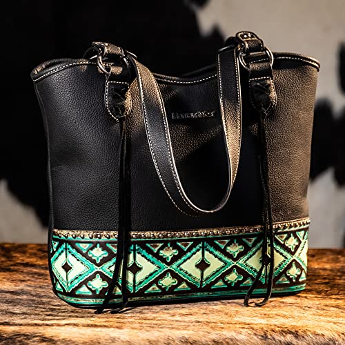 Montana West Leather Shoulder Bag with Detachable Holster