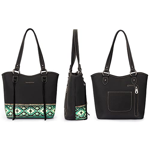 Montana West Leather Shoulder Bag with Detachable Holster