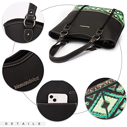 Montana West Leather Shoulder Bag with Detachable Holster