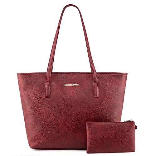 Montana West Large Leather Tote Concealed Carry Purse