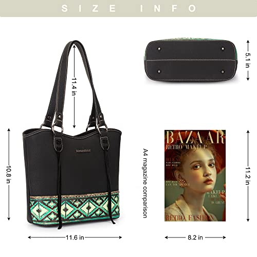 Montana West Leather Shoulder Bag with Detachable Holster